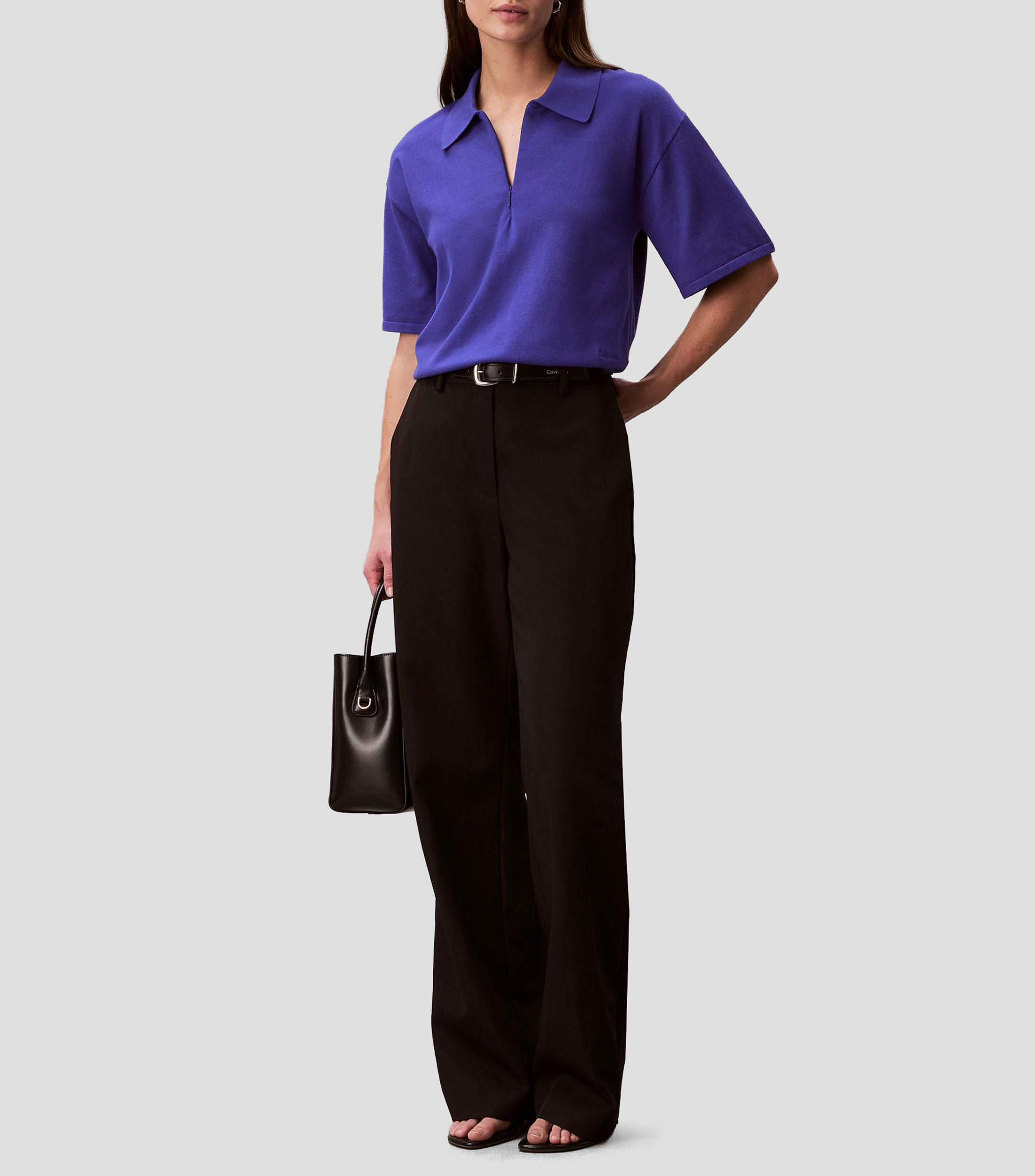 Suéter tipo polo Mujer